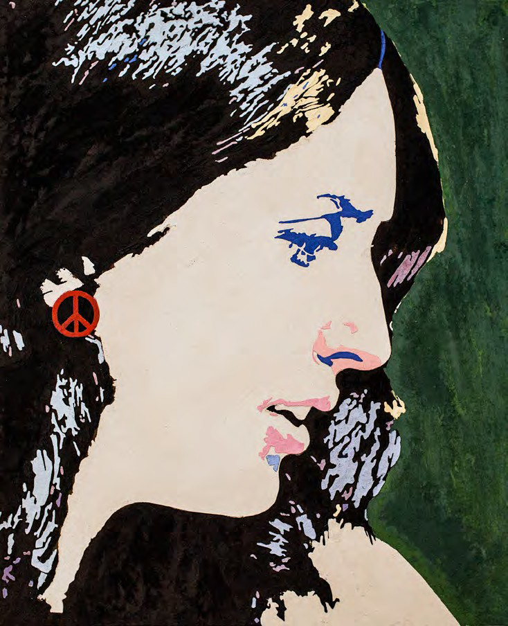 Joan Baez portrait by Fabrizio Ruggiero